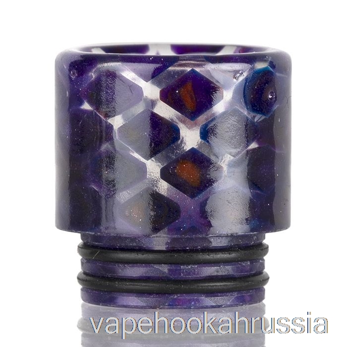 Vape Russia 810 прозрачный капельный наконечник из змеиной кожи темно-фиолетовый